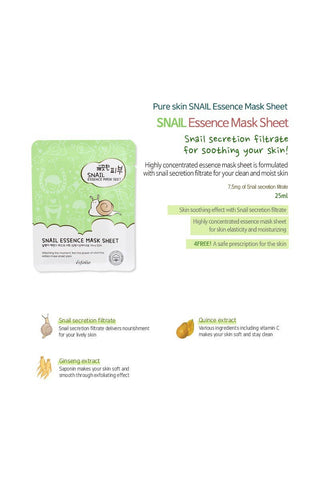 Esfolio Snail Essence Facial Mask Sheet