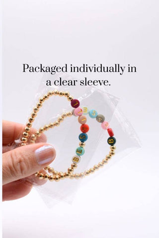 Christian Word Bracelets – Loved & Grace, Faith Jewelry Gift