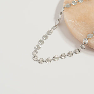 Sunburst Chain Necklace - 18K Gold PVD Stainless Steel