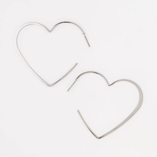 Classic Heart Hoop Nickel-Free Earrings