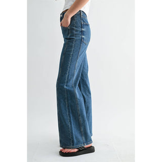 Blueridge Side Panel Wide Leg Jeans