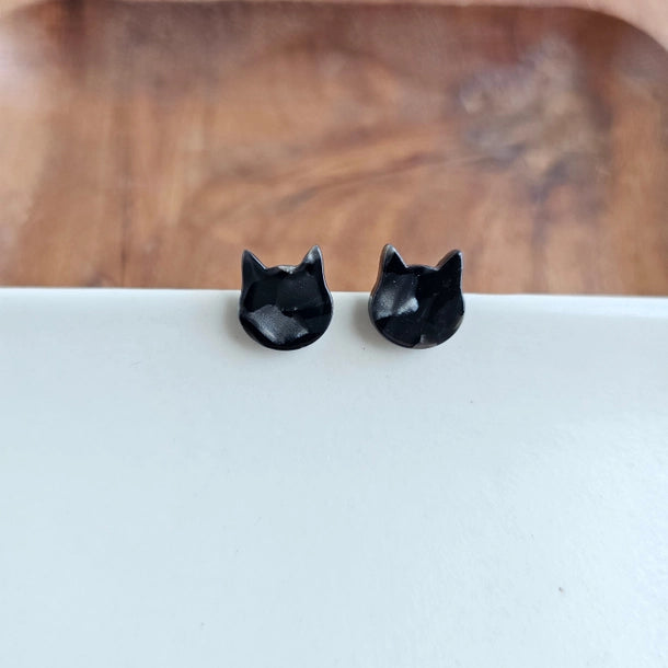 Black Cat Studs
