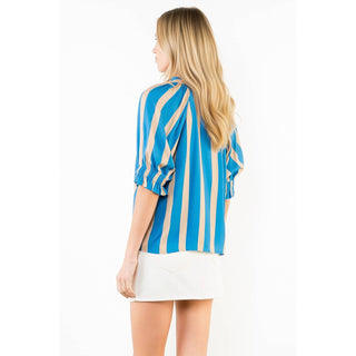 THML Blue Ridge Stripe Blouse