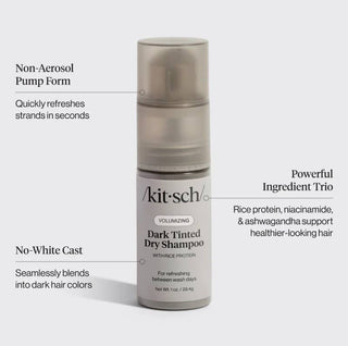 Volumizing Rice Protein Dry Shampoo - Dark Tinted 1 oz