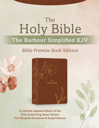 The Holy Bible: Simplified King James Version (with gold floral detail on cover)