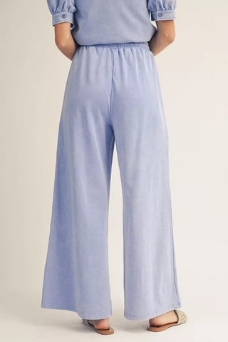 Washed Wide Leg Pants
