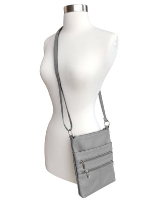 Zippity Doo Cowhide Leather Crossbody Shoulder Bag