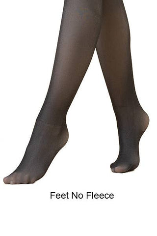 Sheer Fleece Lined Tights -Nude or Black