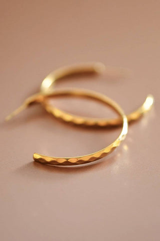 Textured Hoops - Waterproof and Tarnish-Resistant