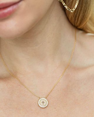Shimmering Cross Necklace