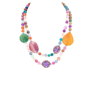 Mix Stone Layer Necklace