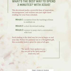 3 Minutes with Jesus Devotional for Women