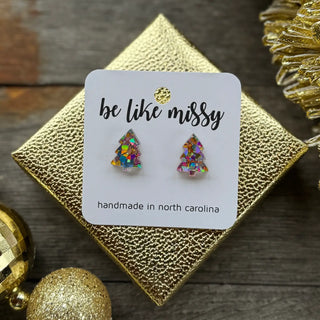Christmas Tree Stud Earrings