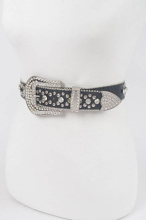 Studded Rhinestone Belt