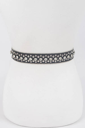 Studded Rhinestone Belt