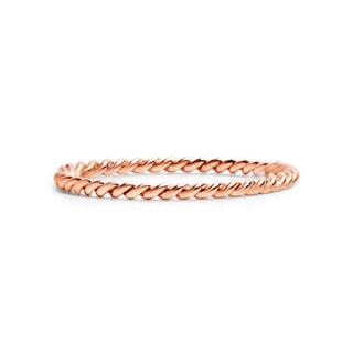 Stainless Steel Braided Stacking Ring - Hypoallergenic