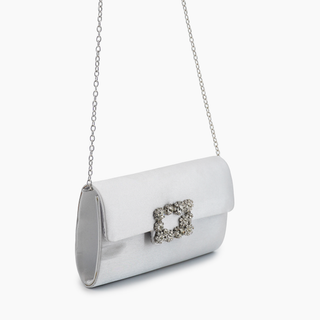 Clara Satin Rhinestone Gem Evening Crossbody