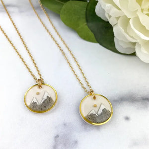 Mountain Mover Necklace in Gold or Silver