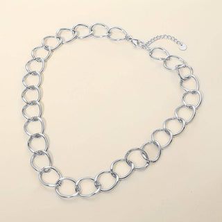 Chunk Link Chain Necklace - Stainless Steel