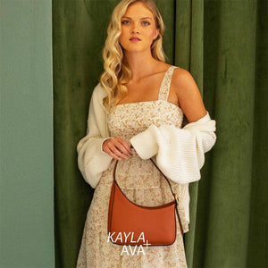 Charlotte Buckle Handle Shoulder Bag in Urban Vibe in Burgundy