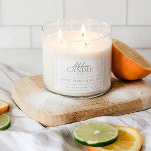 Exotic Citrus and Sugar 3 Wick Soy Candle