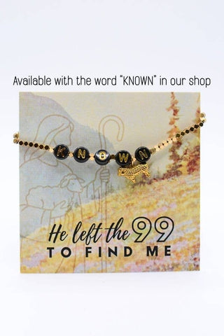 LOVED Scripture Christian Bracelet – He Left the 99