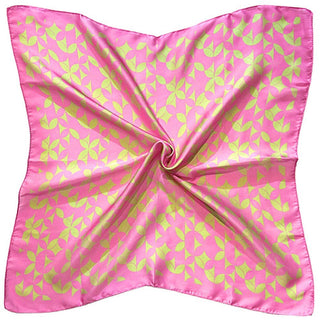 Retro Geometric Pattern Print Square Bandana Scarf