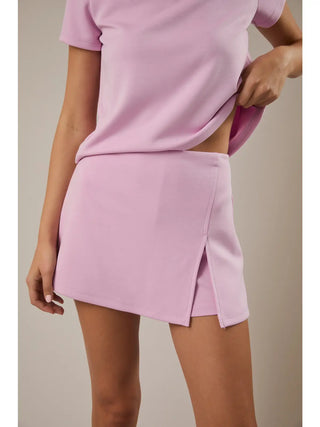 Crew Neck Scuba Set in Pink or Grey