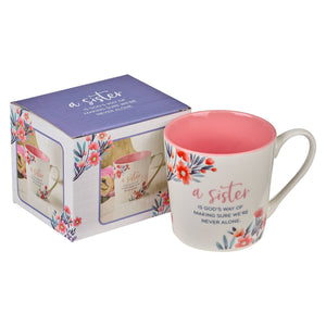 Mug White/Pink Sister Prov. 31:29