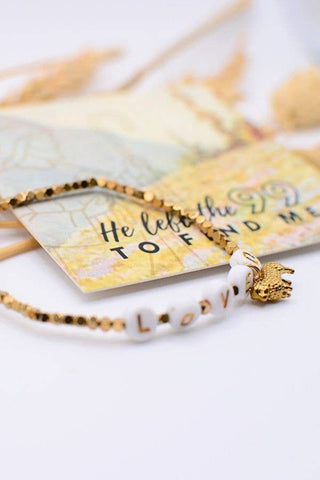 LOVED Scripture Christian Bracelet – He Left the 99