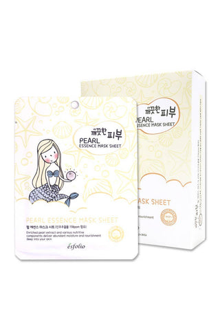 Pearl Essence Facial Mask Sheet - 10pc