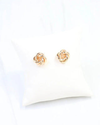 Clarke Knot Stud Earring Gold