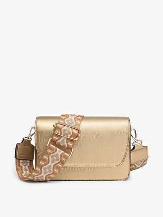 Noah Flapover Crossbody with Guiter Strap