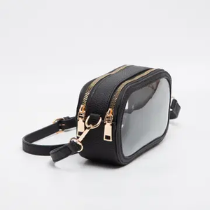 Double Zipper Oval Clear Gameday Stadium Bag