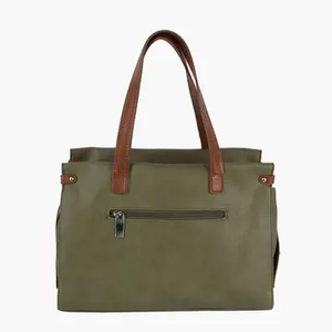 Lori Two Tone Satchel Tote