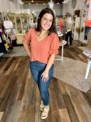 Chiffon Lined Dotted Top