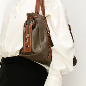 Lori Two Tone Satchel Tote