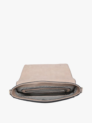 Francesca Whipstitch Flapover Crossbody