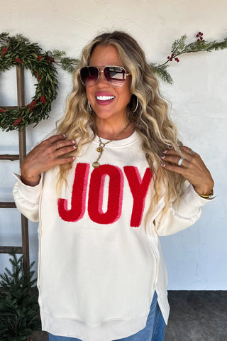 Holiday Pullover- Jolly and Joy