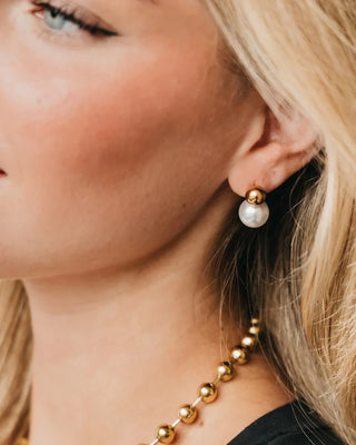 Kelly Pearl Drop Earring - Waterproof