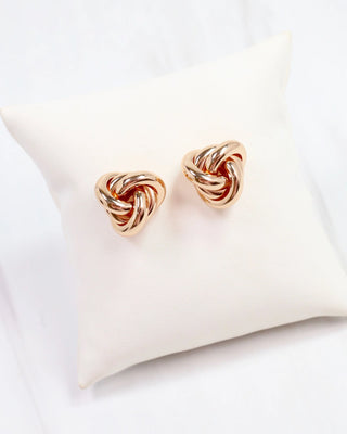 Elise Knot Earrings in Gold