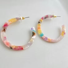 Camy Hoops / Acrylic Hoop Earrings