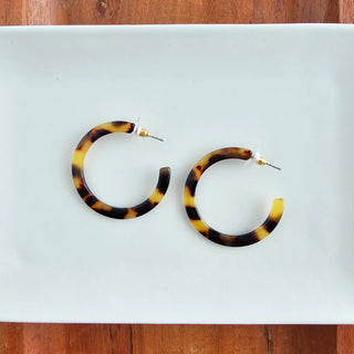 Camy Hoops / Acrylic Hoop Earrings