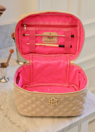 Hampton Train Case in Nude Patent