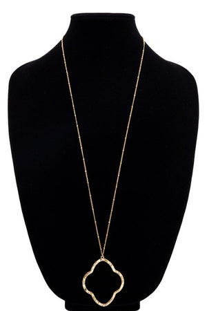 Textured Pendant Necklace