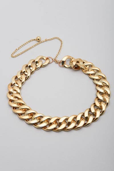 Thick Gold Chain Belt