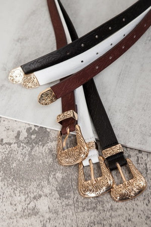 Western Designed Leather Belt