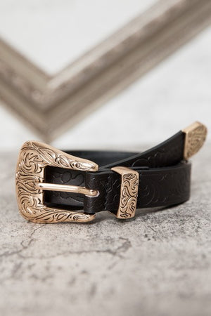 Western Designed Leather Belt