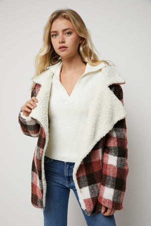 Sherpa Jacket in Plaid
