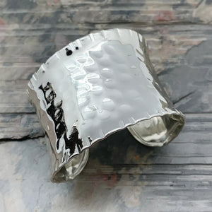 Silver Plated Adjustable Cuff Bracelet